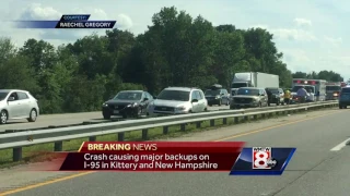 Crash causes major delays for drivers headed into Maine