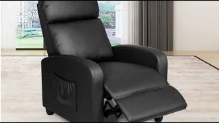 Giantex Recliner Chair for Living Room, Recliner Sofa Wingback Chair Review, Comfort with a massage