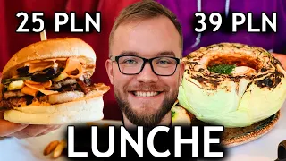 Najlepsze LUNCHE W WARSZAWIE - lunch za 25 PLN vs. za 39 PLN (Warszawa 2019) | GASTRO VLOG #268