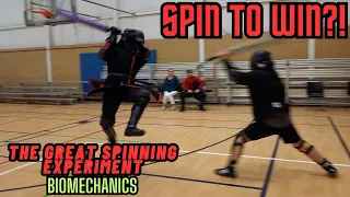 Spin to Win with SWORDS?! Great Spinning Experiment Day One: Biomechanics