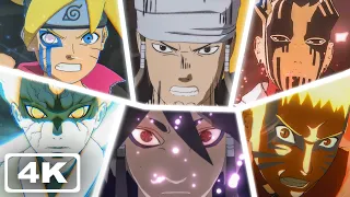 All New Transformations & Ultimate Jutsus (4K 60fps) - Naruto Storm Connections