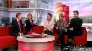 Westlife -  Kian, Shane, Mark on BBC Breakfast 14.Nov.2011