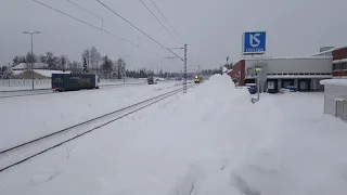 Singleclip: Empty timber train in Mikkeli