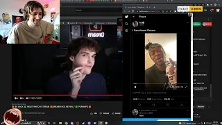xQc reacts KSI reacting to Dream Face Reveal