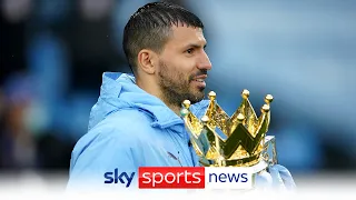 Sergio Aguero signs off his Premier League career in style as Manchester City thrash Everton 5-0