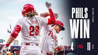 Rangers vs. Phillies Game Highlights (5/22/24) | MLB Highlights