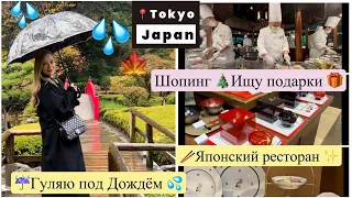 Шопинг 🎄выбираю подарки🎁  Старинный  Японский  сад 🍁дождь 💦 Влог из Токио 🤗