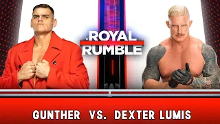 WWE 2k23 Gunther vs dexter lumis