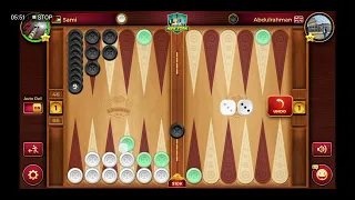 backgammon game #149 مباراة طاولة / طاولي