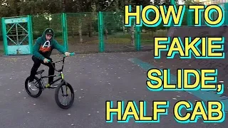 ОБУЧАЛКА НА ФЕЙКИ ВЫХОД/HOW TO FAKIE SLIDE, FAKIE HALF CAB/ТРЮКИ НА BMX ДЛЯ НАЧИНАЮЩИХ/ШКОЛА BMX/БМХ