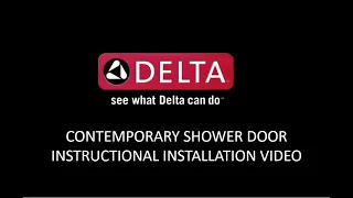 Contemporary Shower Door Instructional Installation Video