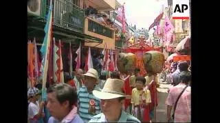 HONG KONG: CHEUNG CHAU: ANNUAL BUN FESTIVAL CELEBRATED