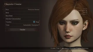 Dragons Dogma 2 Cute Beautiful Female Character Creation