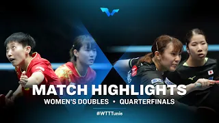 Liu Weishan/Fan Siqi vs Sakura Mori/Asuka Sasao | WD | WTT Contender Tunis 2022 (QF)