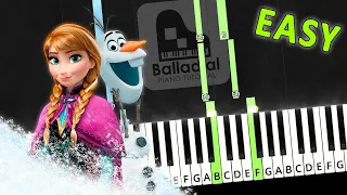 Do You Want To Build a Snowman? - Frozen | EASY Piano Tutorial