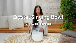 10" Solfeggio Crystal Singing Bowl, La 852 Hz - SOLCSB10-852 - Meinl Sonic Energy