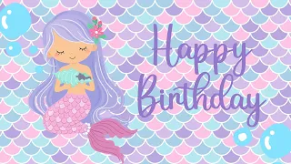 BIRTHDAY SONG MERMAID 🧜🏼‍♀️ | HAPPY BIRTHDAY | MERMAID | MUSIC | 4K