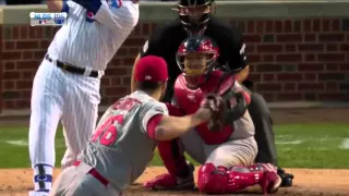 Kyle Schwarber Home Run Lands on the Scoreboard