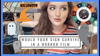 🎃 WOULD YOUR ZODIAC SIGN LIVE OR DIE IN A HORROR FILM | Halloween Milkshake Series🎃