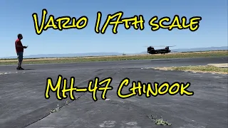Vario 1/7th Scale Chinook being flown by Scott for the first time.