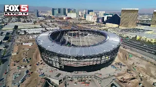 Allegiant Stadium drone footage