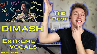 Dimash - Extreme Best Vocals Live | Singer REACTION!