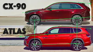 NEW Mazda CX-90 vs facelifted Volkswagen Atlas - Which do I buy and why?