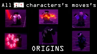 *ALTERNATE BATTLEGROUNDS: All characters's move's origins
