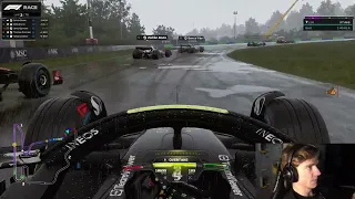 Jarno opmeer goes from P17 To P1 In 6 laps of racing during safety v2