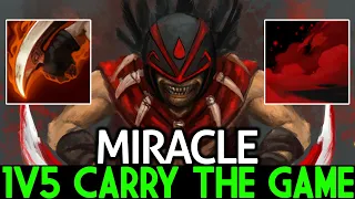 MIRACLE [Bloodseeker] Imba Blood Mist 1v5 Carry The Game Dota 2