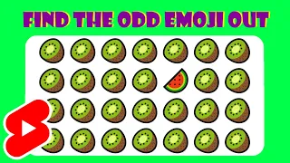 Find The Odd Emoji Out In 3 Seconds || Test Your Eyes || Emoji Quiz # 15 || #shorts