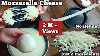 How to Make Mozzarella Cheese Without Rennet~Just 2 Ingredients Recipe