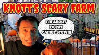 WEIRD FOODS of Knott’s Scary Farm 50th|Eating Rabbit, Turtle, and Camel|Should you try any of them?
