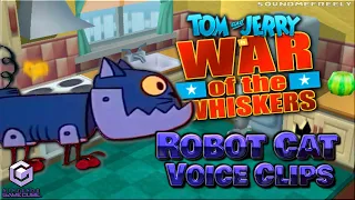 All Robot Cat Voice Clips • Tom and Jerry in War of the Whiskers • All Voice Lines • 2002