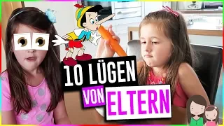 10 Lügen die Eltern ihren Kindern erzählen! Geschichten und Spielzeug