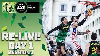 RE-LIVE |  Crelan FIBA 3x3 WORLD CUP 2022 | Day 1/Session 1