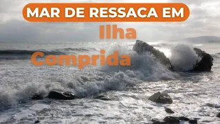 Ressaca na Praia de ilha comprida.. #ilhacomprida #praia