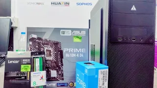 ASUS PRIME H610M-K D4 PC BUILD i3 12Gen processor Assembly#asus #gaming #viral#pc#bangladesh #intel