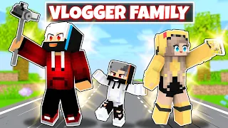 Adopted By VLOGGER FAMILY In Minecraft! (Hindi)