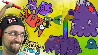 ROBLOX's SPIDER PIGGY the GOOD GUY?  Draw a Stickman EPIC 3 Part 1 (FGTeeV Gaming)