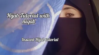 Hijab Tutorial | instant hijab tutorial | Use Hijab as a Cap | Niqab Style