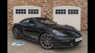 2019 19 PORSCHE CAYMAN 718 IN JET BLACK METALLIC WITH BLACK LEATHER INTERIOR