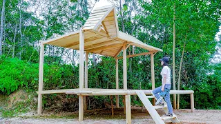 FULL VIDEO: 120 Days Build Life | Girl Builds a House for a New Life | Wild Forest Life