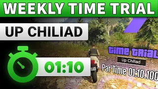 GTA 5 Time Trial This Week Up Chiliad | GTA ONLINE WEEKLY TIME TRIAL UP CHILIAD (01:10)