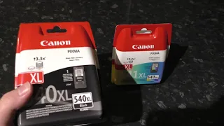 A quick look at the packaging of Canon PG 540XL and PG 541XL Ink Cartridges