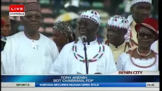 Jonathan Commissions Benin/Ore Road,Attends PDP S.South Unity Rally Pt.6