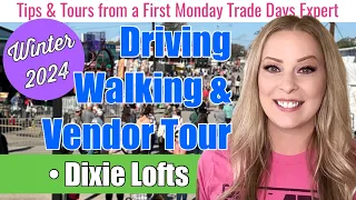 Dixie Lofts Driving, Walking, & Vendor Tour | First Monday Trade Days | Winter 2024 | Canton, Texas