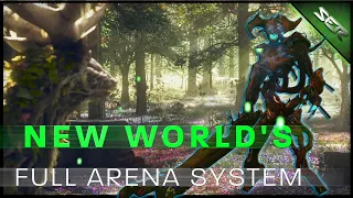 Amazon's 🌲NEW WORLD MMO FULL ARENA SYSTEM (PVE Boss Fight, Mechanics, Legendary Gear)