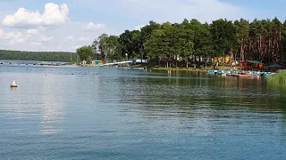 Kormoran Niesulice | Jezioro Niesłysz z widokiem na Ośrodek Kormoran.