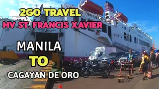 2GO TRAVEL EXPERIENCE | MV ST. FRANCIS XAVIER MANILA TO CAGAYAN DE ORO